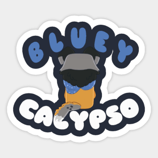 by oneself : bluey calypso Sticker